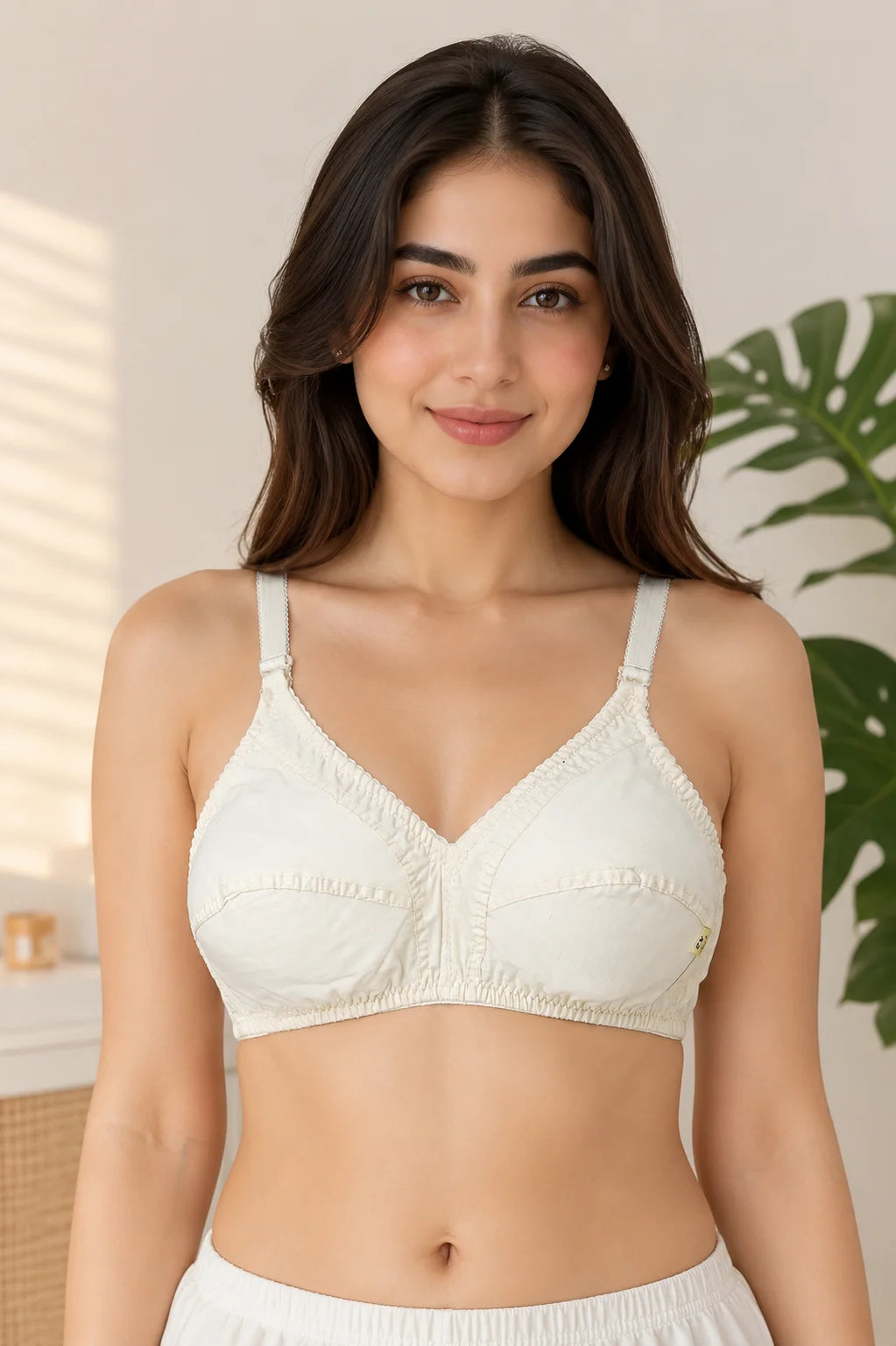 Neepas Premium Pack of 6 Everyday Lingerie Set – 4 Non-Padded Wire-Free Bras + 2 High-Waist Panties