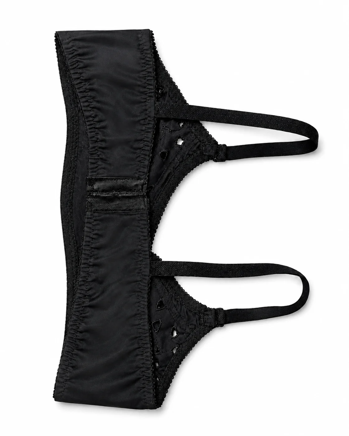 Soft Comfort Cotton Full Coverage Bra Black Product back show