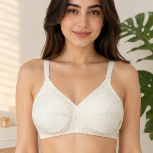 All-Day Comfort Seamless-Fit Wire-Free Cotton Bra – Skin