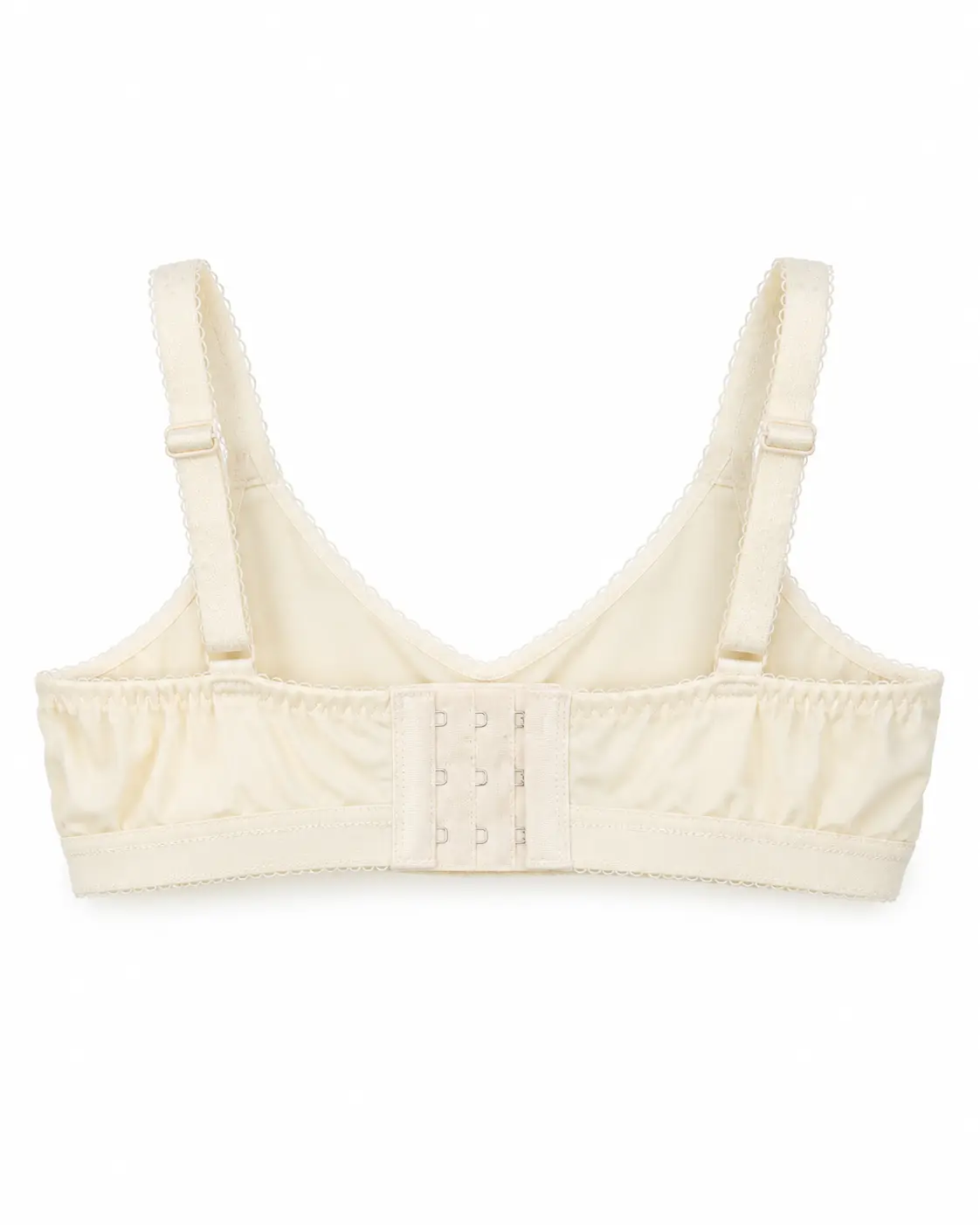 Soft & Airy Cream Non-Padded Bra for All-Day Wear product image Back