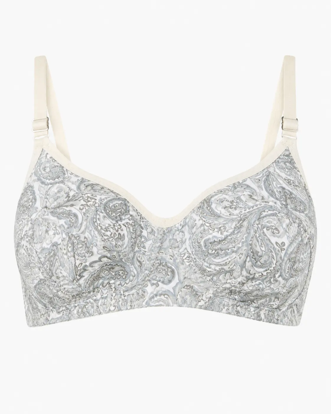 Women Printed Soft Cotton Non-Padded Bra – Premium Daily Comfort Product Front Picture