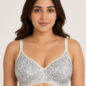 Women Printed Soft Cotton Non-Padded Bra – Premium Daily Comfort