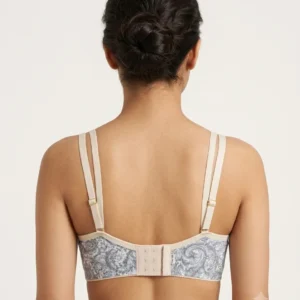 Women Printed Soft Cotton Non-Padded Bra – Premium Daily Comfort back view
