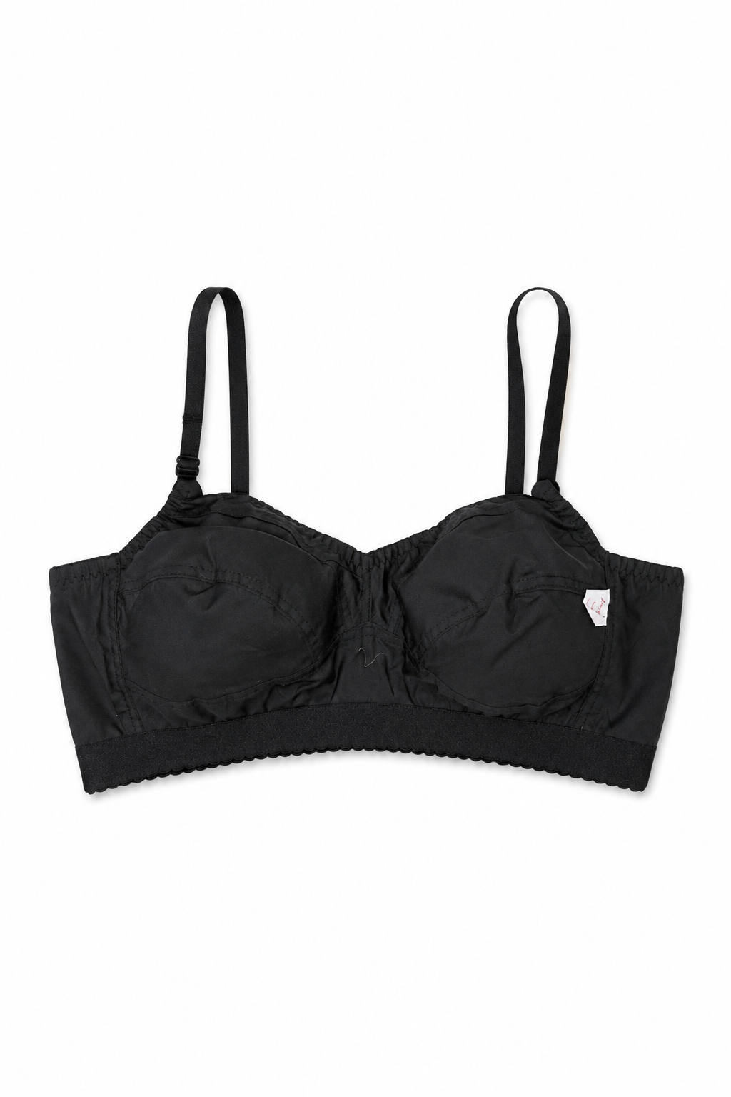 Women’s Black Non-Padded Soft Cotton Bra product fornt view