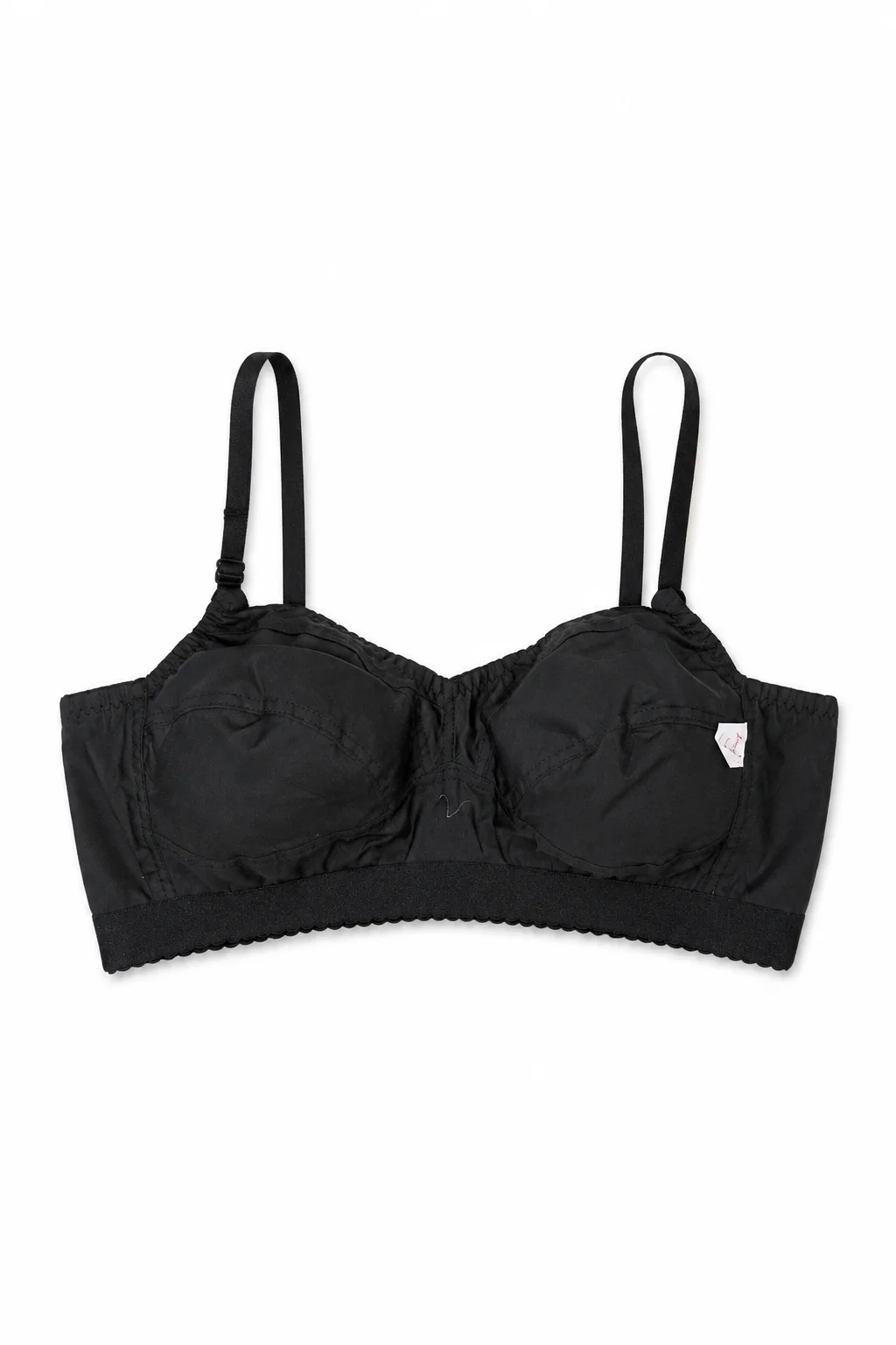 Women’s Black Non-Padded Soft Cotton Bra product front view
