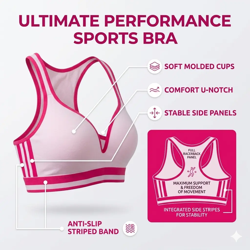 Women’s Elegant Seamless Non-Padded Bra – Comfortable Everyday Support Deep Magenta Benefits