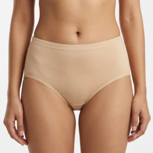 Women’s High-Waisted Soft Cotton Everyday Comfort Briefs – Breathable, Full Coverage Panties – Skin