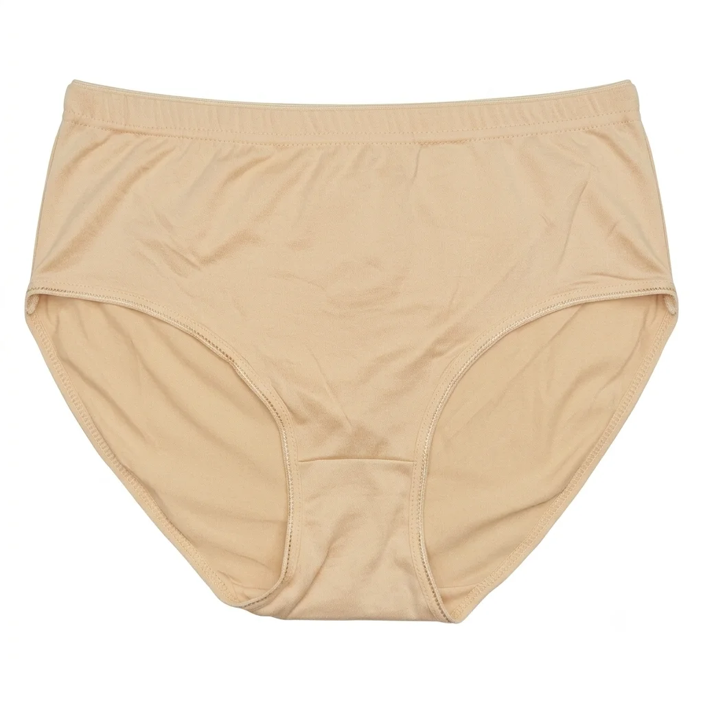Women’s High-Waisted Soft Cotton Everyday Comfort Briefs – Breathable, Full Coverage Panties - Skin Product front view
