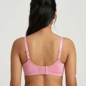 Women’s Premium Pink Lace Padded Bra | Elegant Underwired Full-Coverage T-Shirt Bra back view