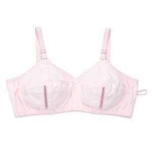 Pack of 4 Non-Padded Wire-Free Everyday Bras for Women – Pink, Skin, Mehroon & Black | Soft Comfortable Full Coverage Bra back view